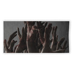 Halloween Zombie Hands Print Beach Towel