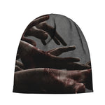 Halloween Zombie Hands Print Beanie