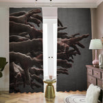 Halloween Zombie Hands Print Blackout Pencil Pleat Curtains