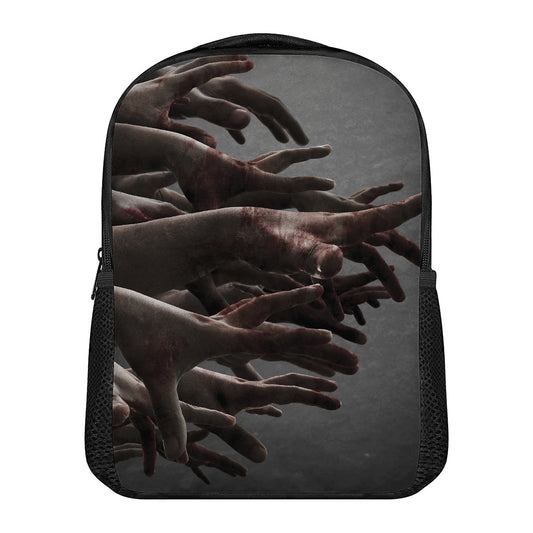 Halloween Zombie Hands Print Casual Backpack