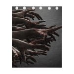 Halloween Zombie Hands Print Curtain