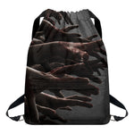 Halloween Zombie Hands Print Drawstring Backpack