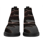 Halloween Zombie Hands Print Flat Ankle Boots