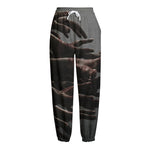 Halloween Zombie Hands Print Fleece Lined Knit Pants