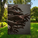 Halloween Zombie Hands Print Garden Flag