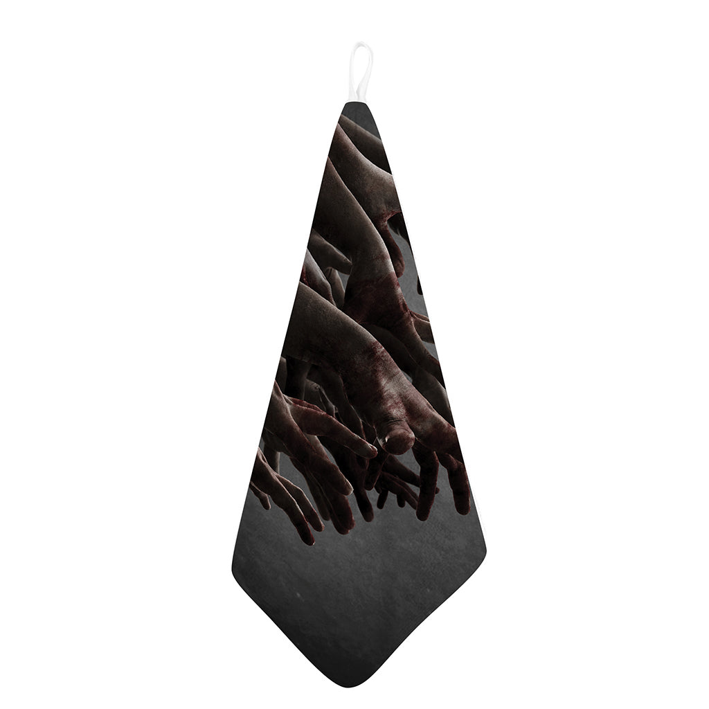 Halloween Zombie Hands Print Hand Towel