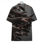 Halloween Zombie Hands Print Hawaiian Shirt