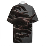 Halloween Zombie Hands Print Hawaiian Shirt