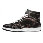 Halloween Zombie Hands Print High Top Leather Sneakers