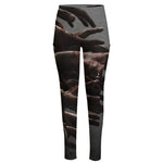 Halloween Zombie Hands Print High-Waisted Pocket Leggings