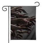 Halloween Zombie Hands Print House Flag