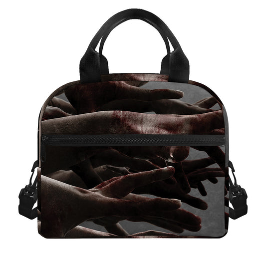 Halloween Zombie Hands Print Insulated Lunch Bag