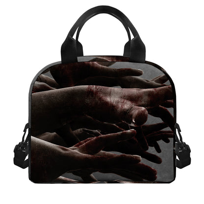 Halloween Zombie Hands Print Insulated Lunch Bag