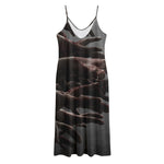 Halloween Zombie Hands Print Jersey Midi Cami Dress