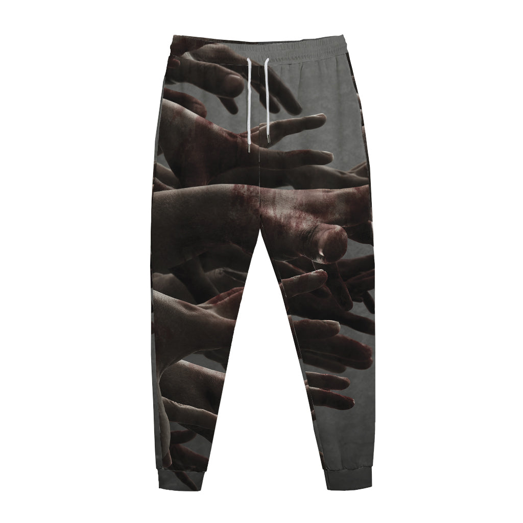 Halloween Zombie Hands Print Jogger Pants