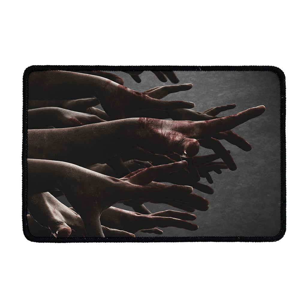 Halloween Zombie Hands Print Kitchen Mat