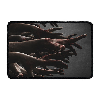 Halloween Zombie Hands Print Kitchen Mat