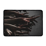 Halloween Zombie Hands Print Kitchen Mat