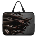 Halloween Zombie Hands Print Laptop Sleeve With Handle