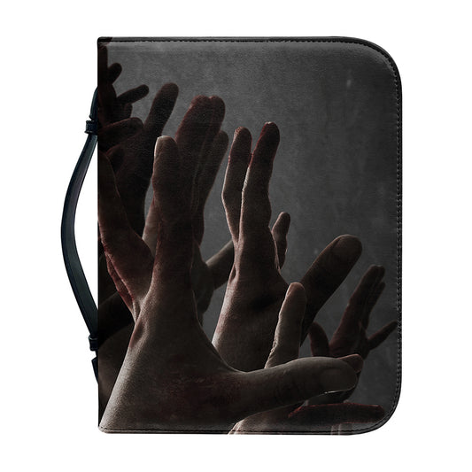 Halloween Zombie Hands Print Leather Bible Cover