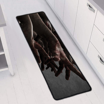 Halloween Zombie Hands Print Long Kitchen Mat