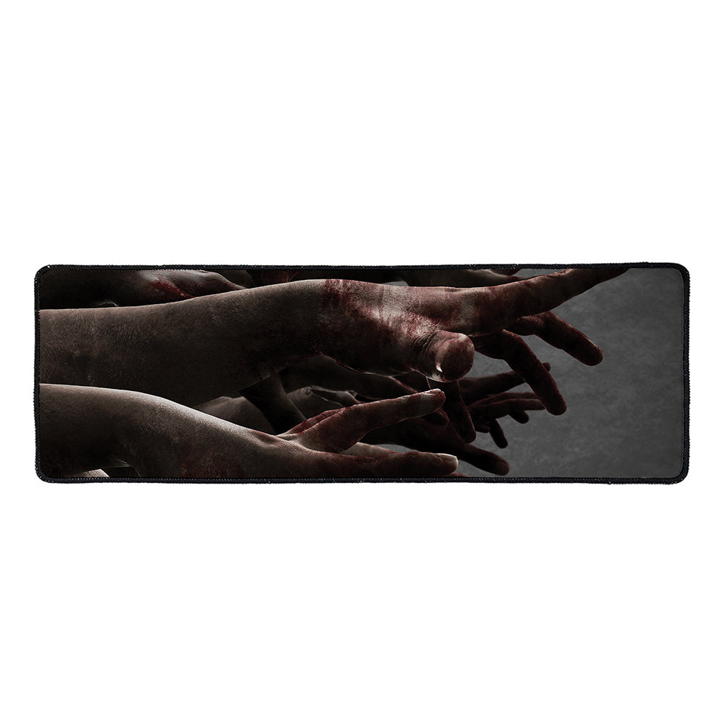 Halloween Zombie Hands Print Long Kitchen Mat
