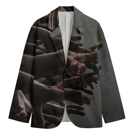 Halloween Zombie Hands Print Men's Blazer