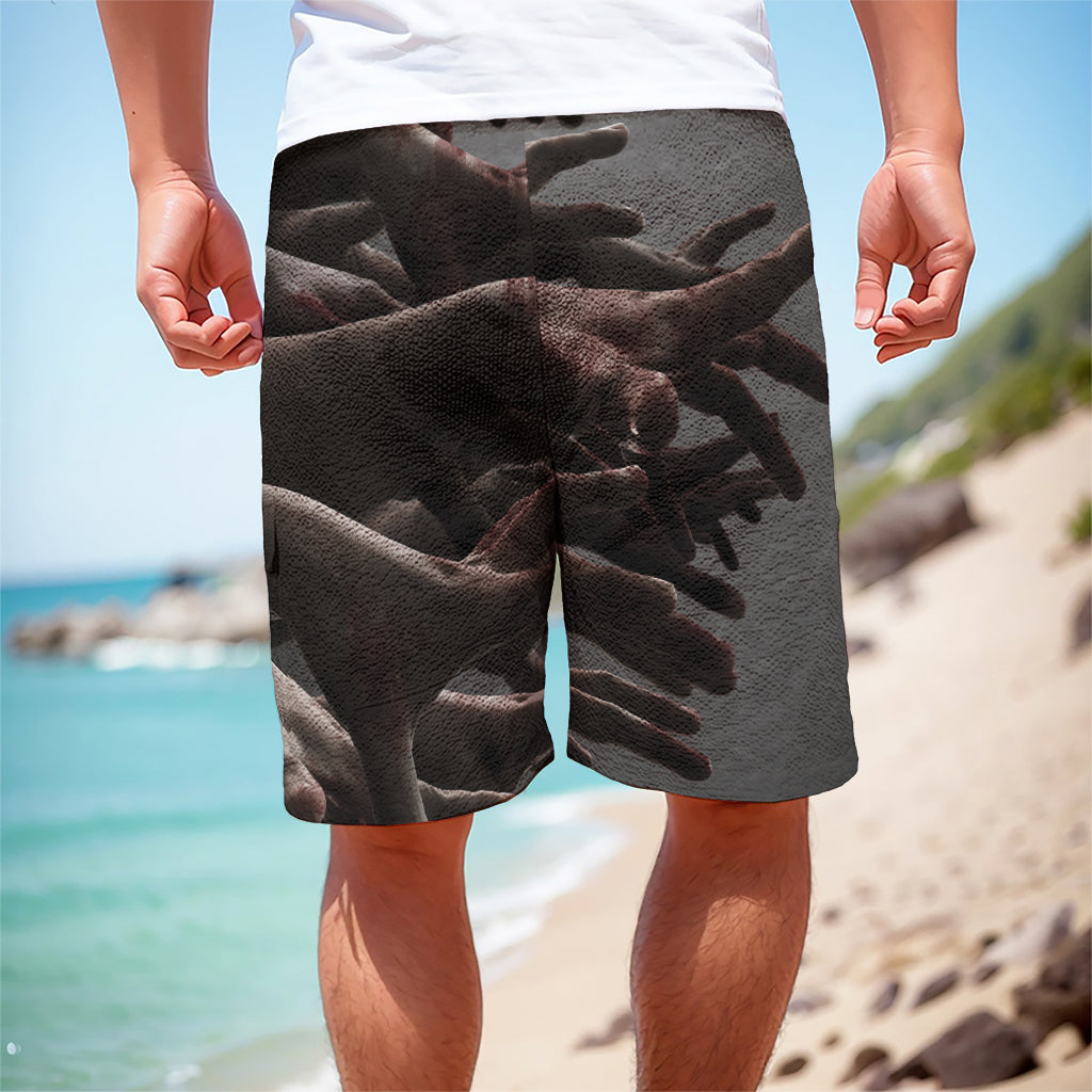 Halloween Zombie Hands Print Men's Cargo Shorts