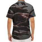 Halloween Zombie Hands Print Men's Deep V-Neck Shirt