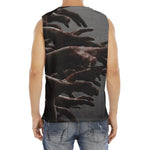 Halloween Zombie Hands Print Men's Fitness Tank Top