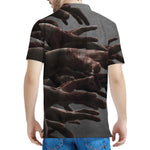 Halloween Zombie Hands Print Men's Polo Shirt