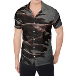 Halloween Zombie Hands Print Men's Shirt