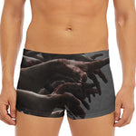 Halloween Zombie Hands Print Men's Short Boxer Briefs