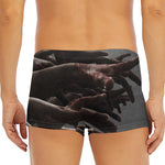 Halloween Zombie Hands Print Men's Short Boxer Briefs
