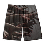 Halloween Zombie Hands Print Men's Swim Trunks