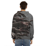 Halloween Zombie Hands Print Men's Velvet Pullover Hoodie