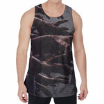 Halloween Zombie Hands Print Men's Velvet Tank Top