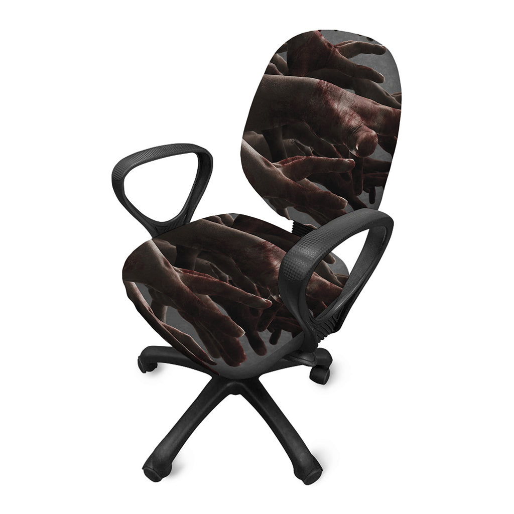 Halloween Zombie Hands Print Office Chair Cover