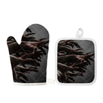 Halloween Zombie Hands Print Oven Mitt And Pot Holder Set