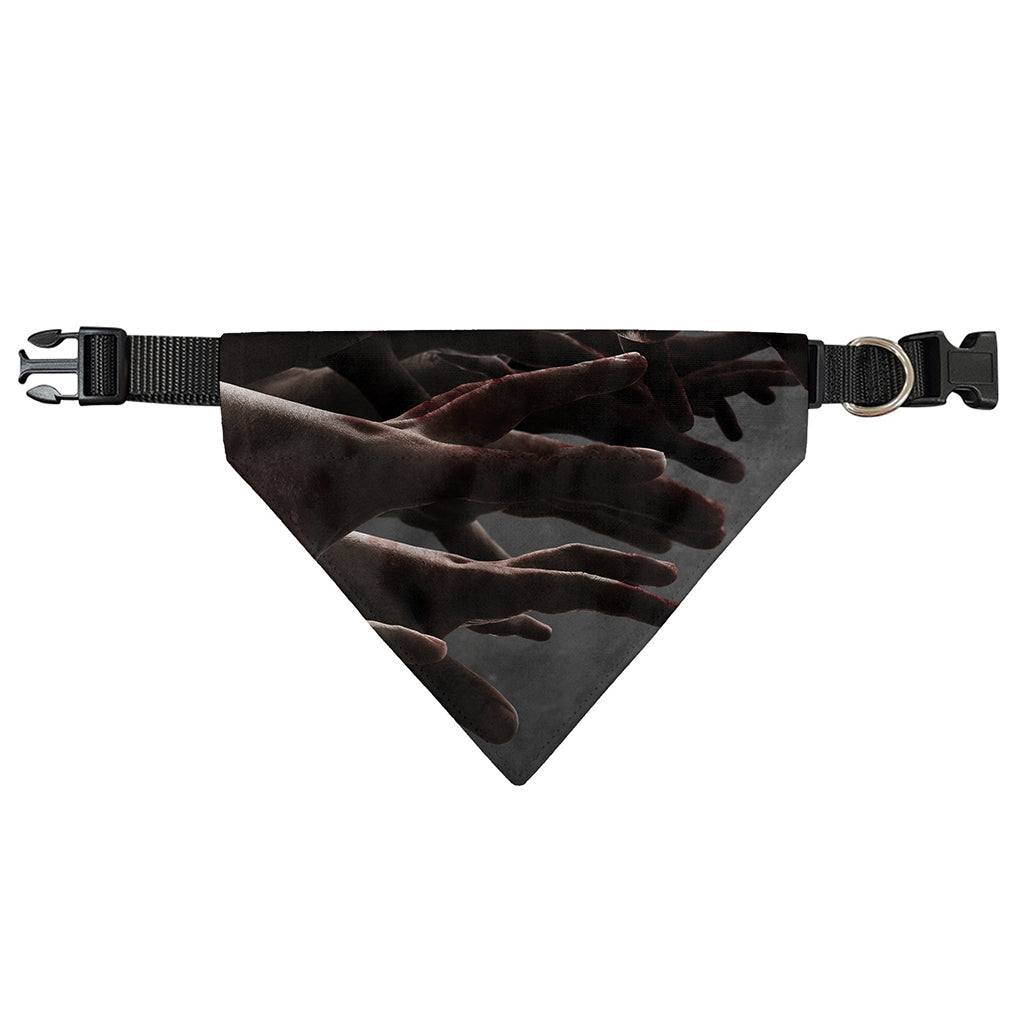 Halloween Zombie Hands Print Over The Collar Dog Bandana
