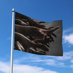 Halloween Zombie Hands Print Polyester Flag
