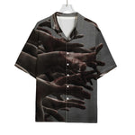 Halloween Zombie Hands Print Rayon Hawaiian Shirt