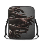 Halloween Zombie Hands Print Rectangular Crossbody Bag