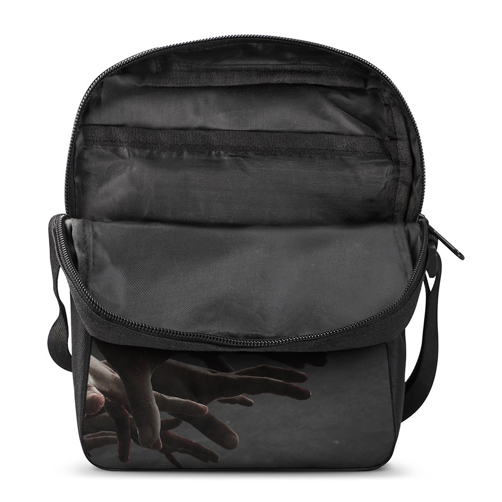 Halloween Zombie Hands Print Rectangular Crossbody Bag