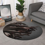 Halloween Zombie Hands Print Round Rug