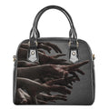 Halloween Zombie Hands Print Shoulder Handbag