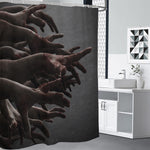 Halloween Zombie Hands Print Shower Curtain