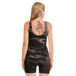 Halloween Zombie Hands Print Sleeveless One Piece Swimsuit
