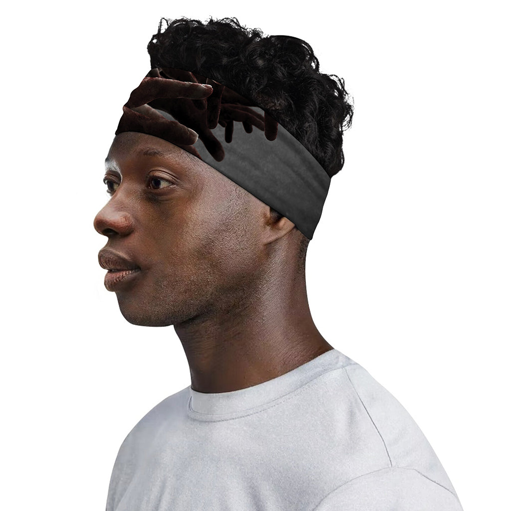 Halloween Zombie Hands Print Sports Headband