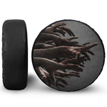 Halloween Zombie Hands Print Tire Cover